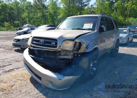 2004 Toyota Sequoia Sr5 V8 z USA, uszkodzony, nr VIN 5TDZT34A94S213809